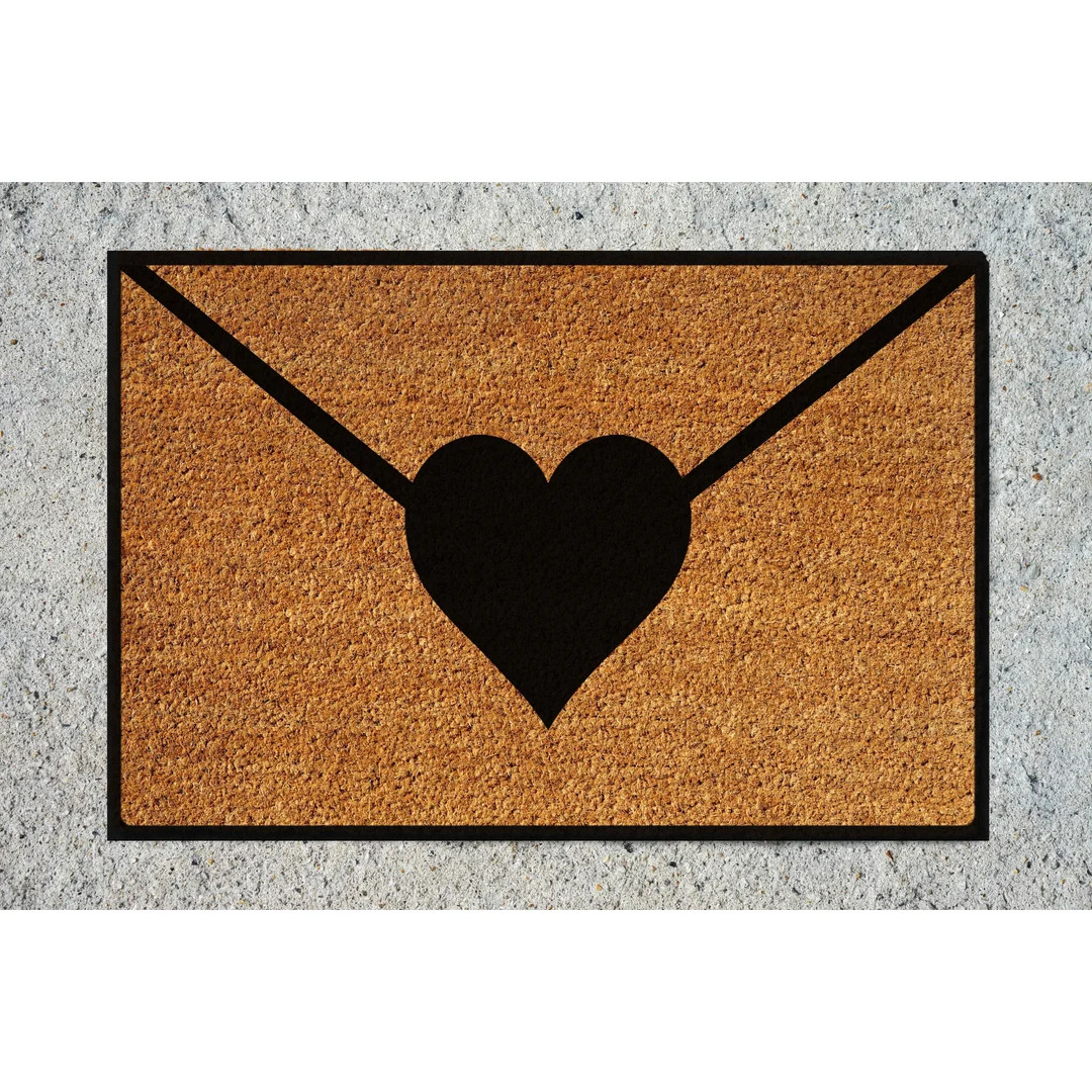Doormat Heart Envelope Valentine Decor Welcome Mat Funny Gift Love Outside Doormat Moving Gift Va... | Etsy (US)