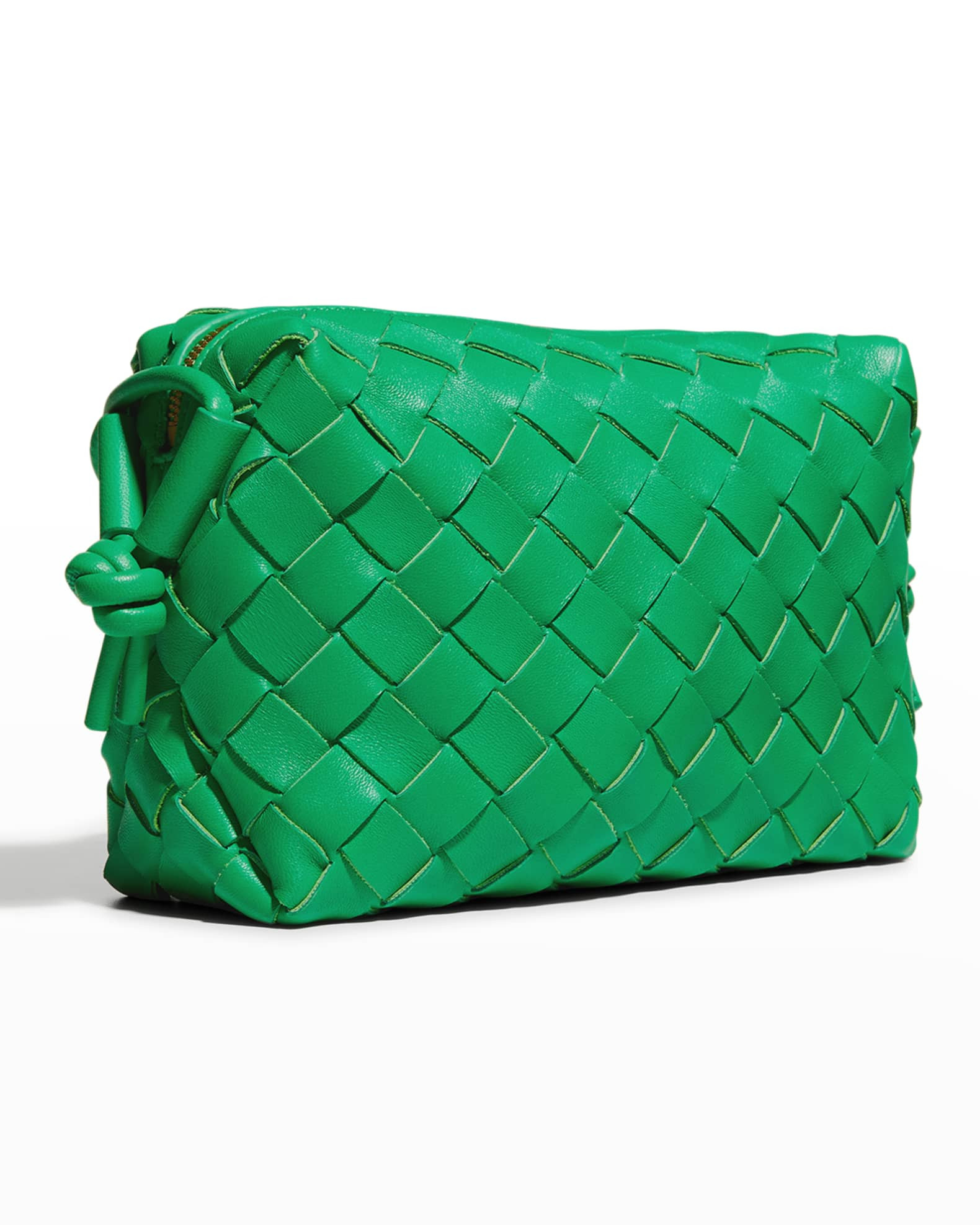 Bottega Veneta Loop Mini Intrecciato Crossbody Bag | Neiman Marcus