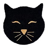Rugsmith Black Machine Tufted Cat Head Coir Doormat, 20" x 20" | Amazon (US)