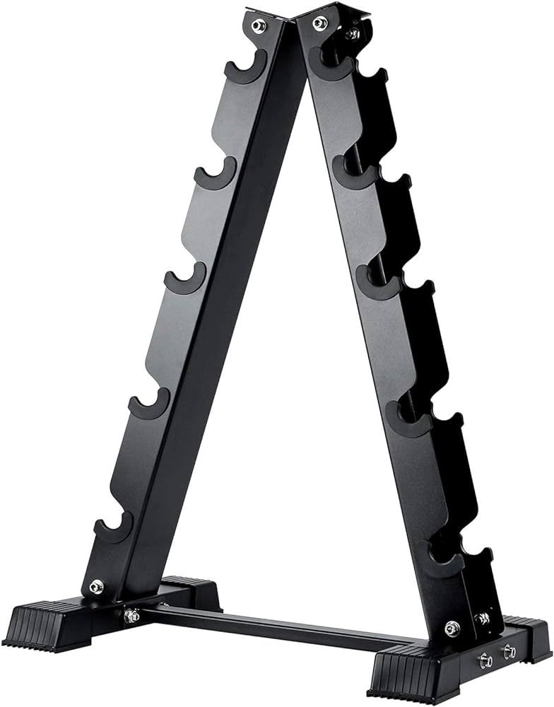 AKYEN Dumbbell Rack Stand Only, Weight Rack for Dumbbells Compact A-Frame Home Gym Space Saver (1... | Amazon (US)