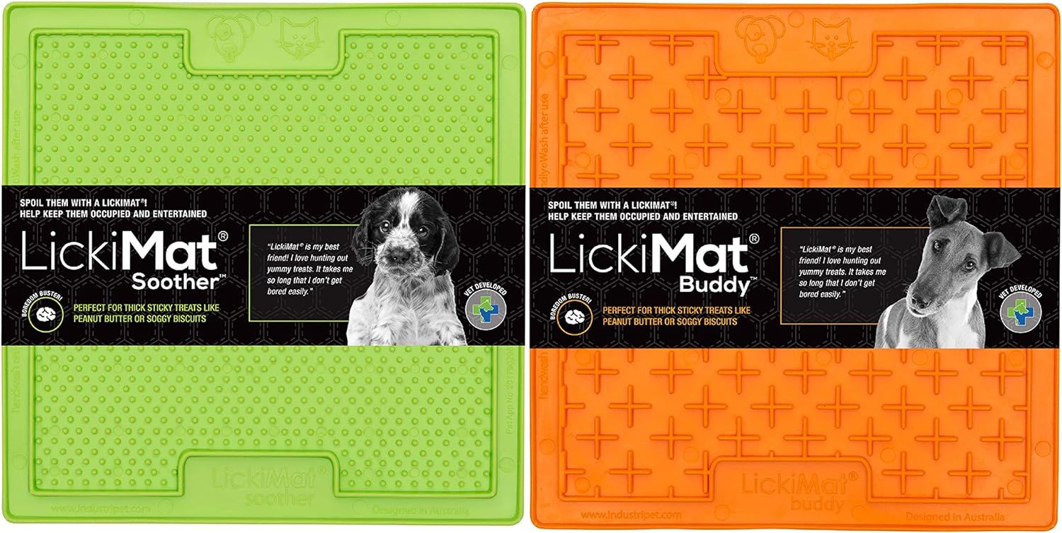 Lickimat Classic Dog Slow Feeders for Boredom & Anxiety Reduction; Perfect for Food, Treats, Yogu... | Amazon (US)