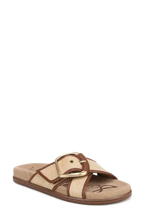 Sam Edelman Darla Slide Sandal in Bleached Beechwood/Cognac at Nordstrom, Size 9.5 | Nordstrom