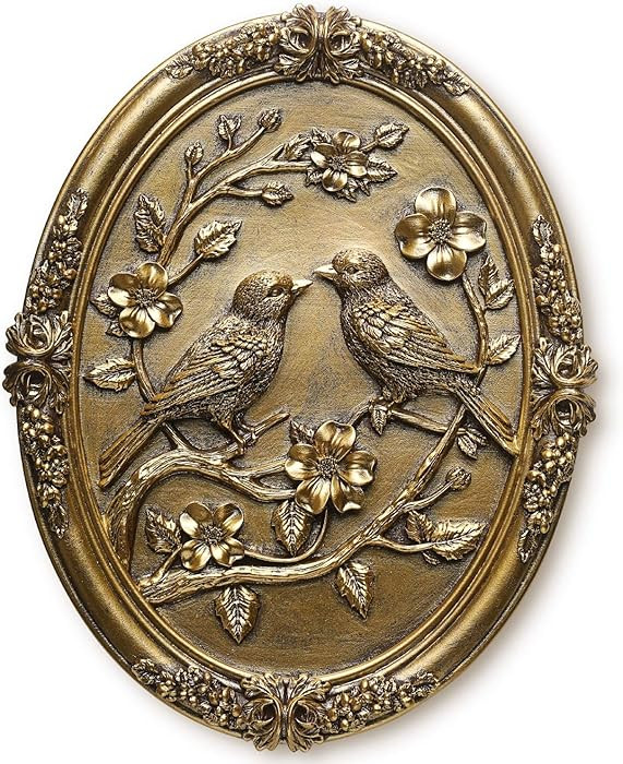 Vintage Bird Wall Sculpture,Antique Wall Decor,Retro Art Birds Sculpture,Hand Painted Wall Decora... | Amazon (US)