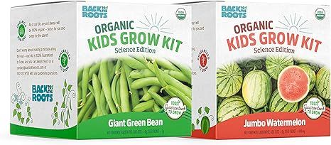 Back to the Roots Kids Science Grow Kit - 2 pk Bean and Watermelon | Amazon (US)