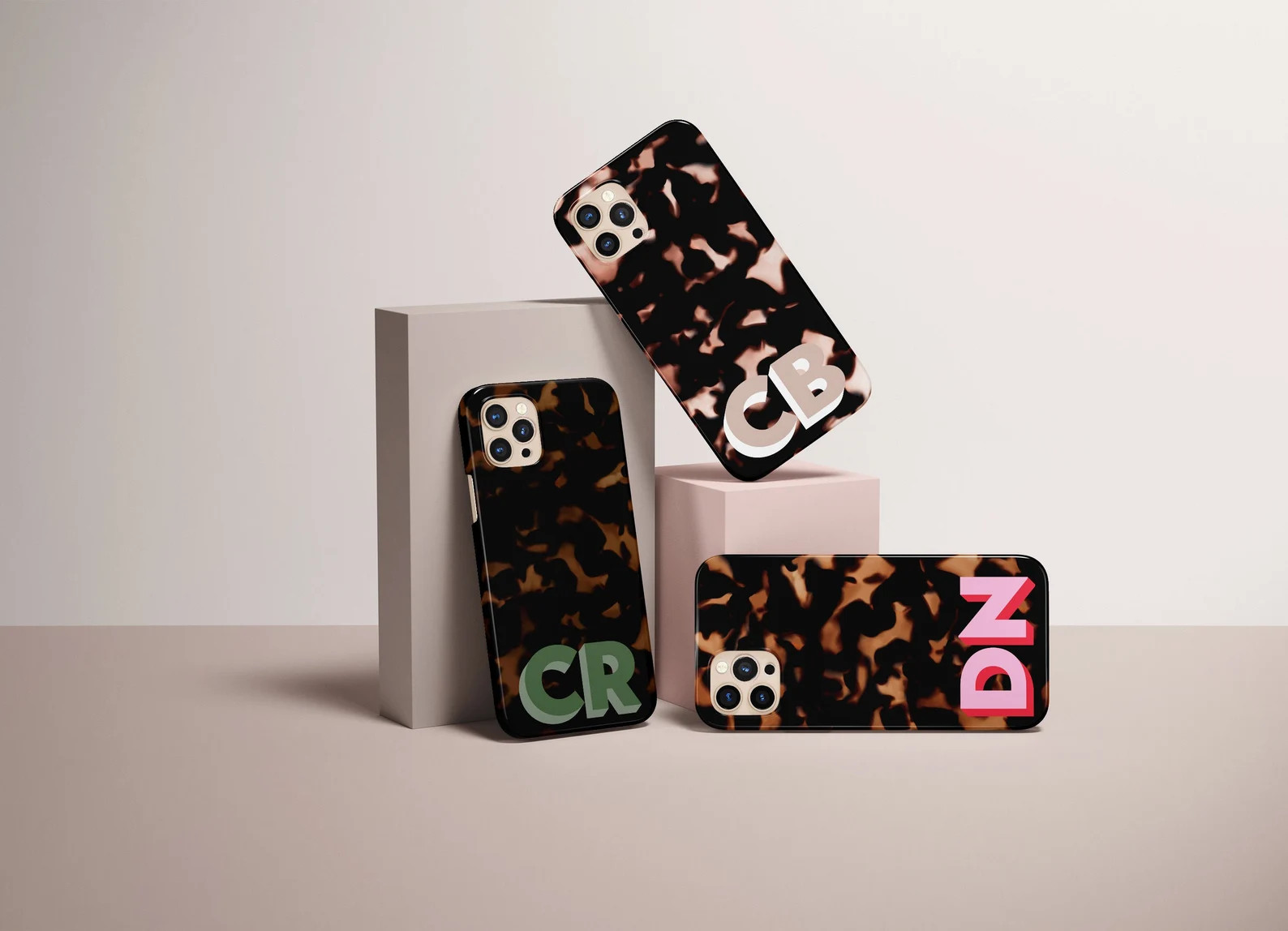 Cute Monogram Phone Case Personalized Tortoise Pattern iPhone 12 Pro Case iPhone 11 Pro Max Case ... | Etsy (US)