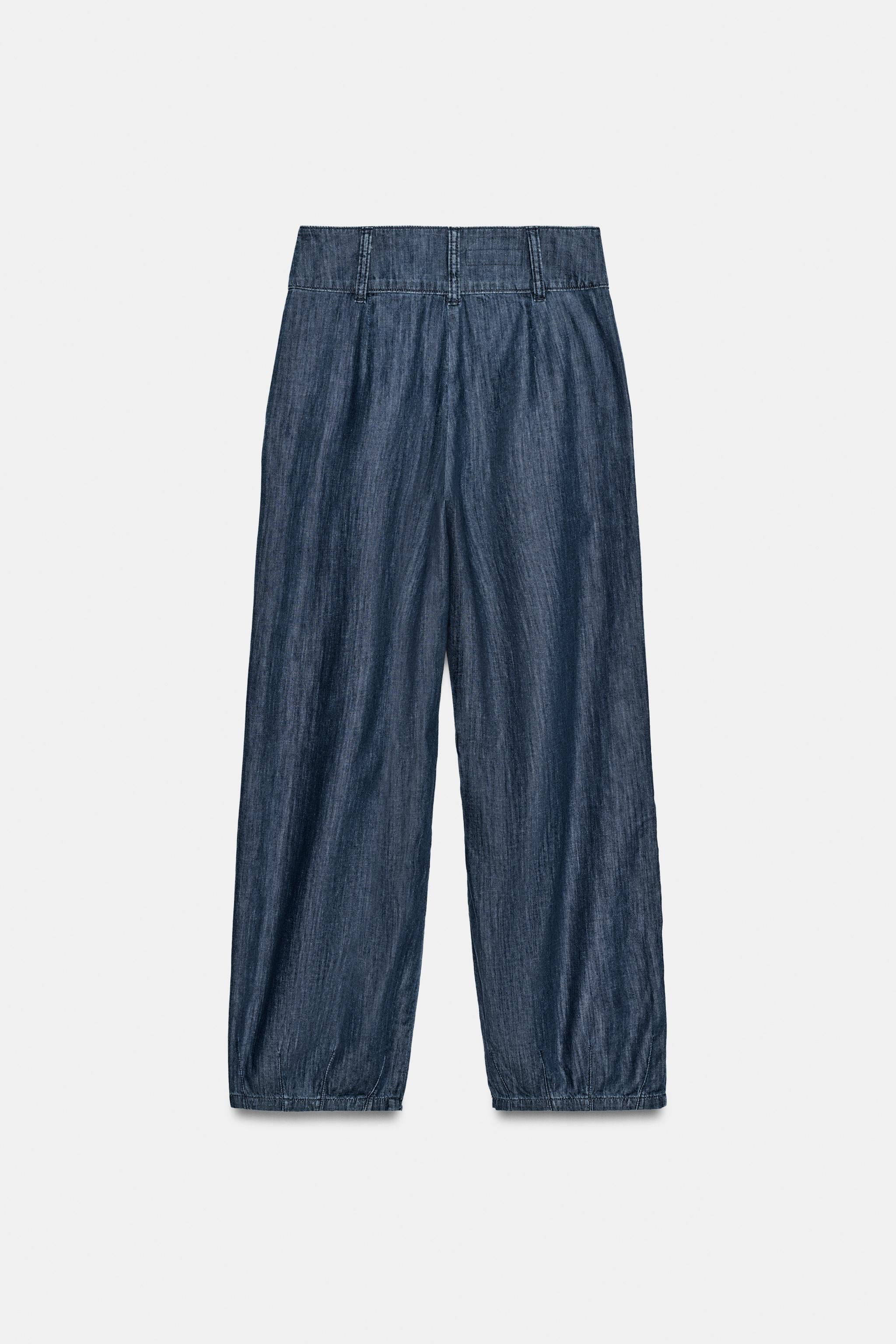 PLEATED BARREL PANTS | Zara US