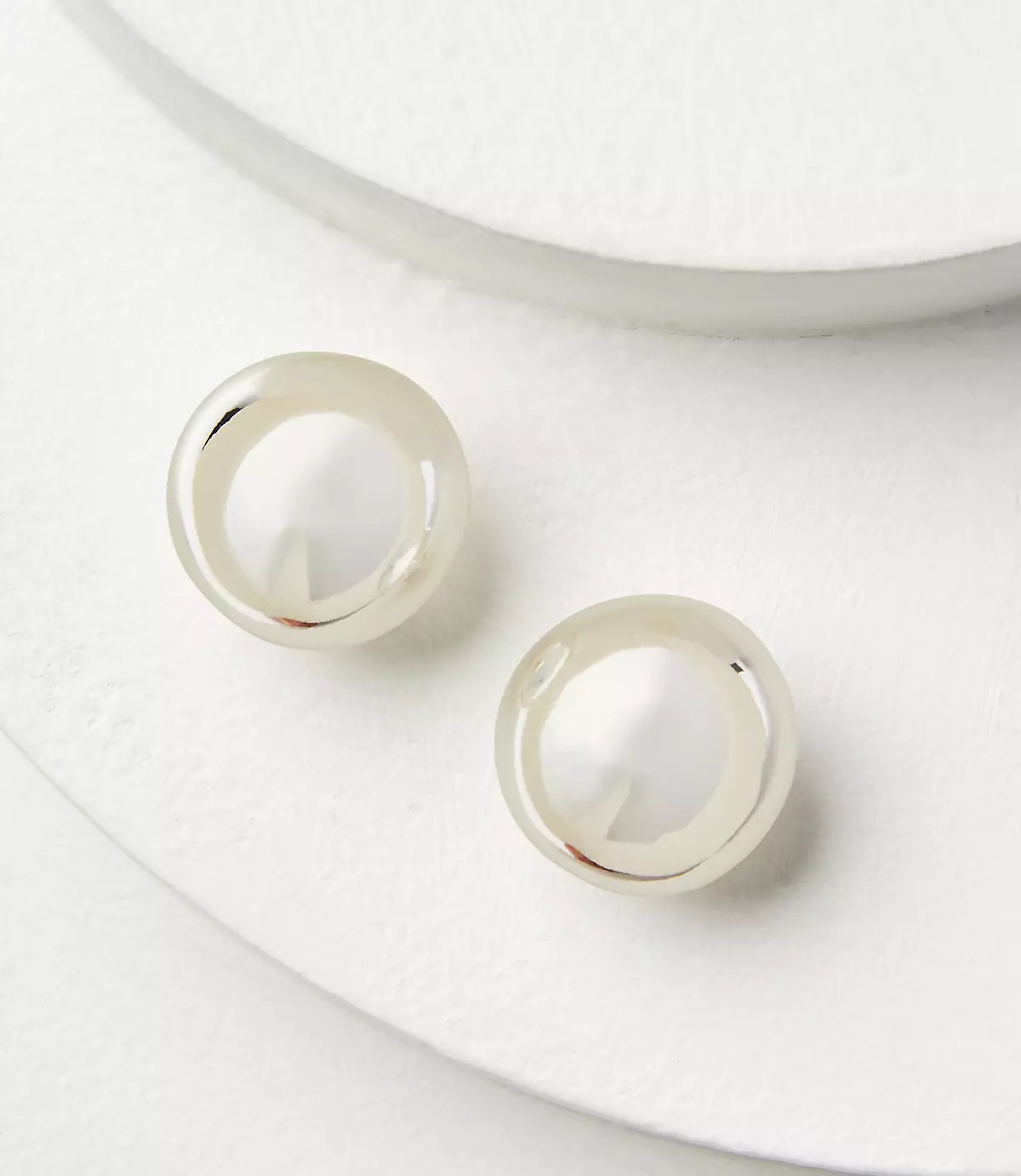Oversized Metal Stud Earrings | LOFT