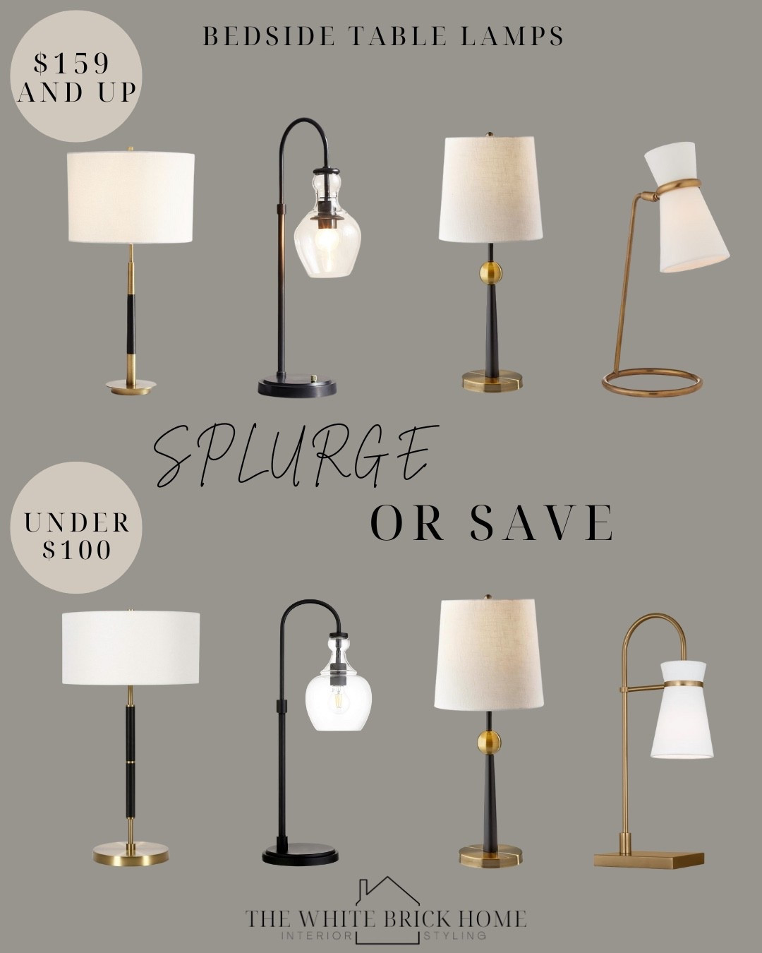 Bedside lamps are an easy way to update a bedroom - either on a nightstand or even on top of a dresser, here is a round up of beautiful options at all different price points! 

❤️❤️

Table lamp, lamp, bedside lamp, bedroom, bedroom decor, bedroom lighting, black and brass lamp, brass lamp, home decor, home design, bedroom design, bedroom ideas, designer inspired lamp, pottery barn, pottery barn lamp, Wayfair, Wayfair lamp, Amazon lamp 


#LTKHome #LTKSaleAlert #LTKFindsUnder100
