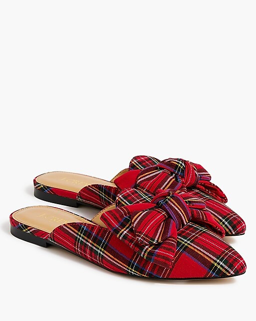 Tartan slip-on mules | J.Crew Factory
