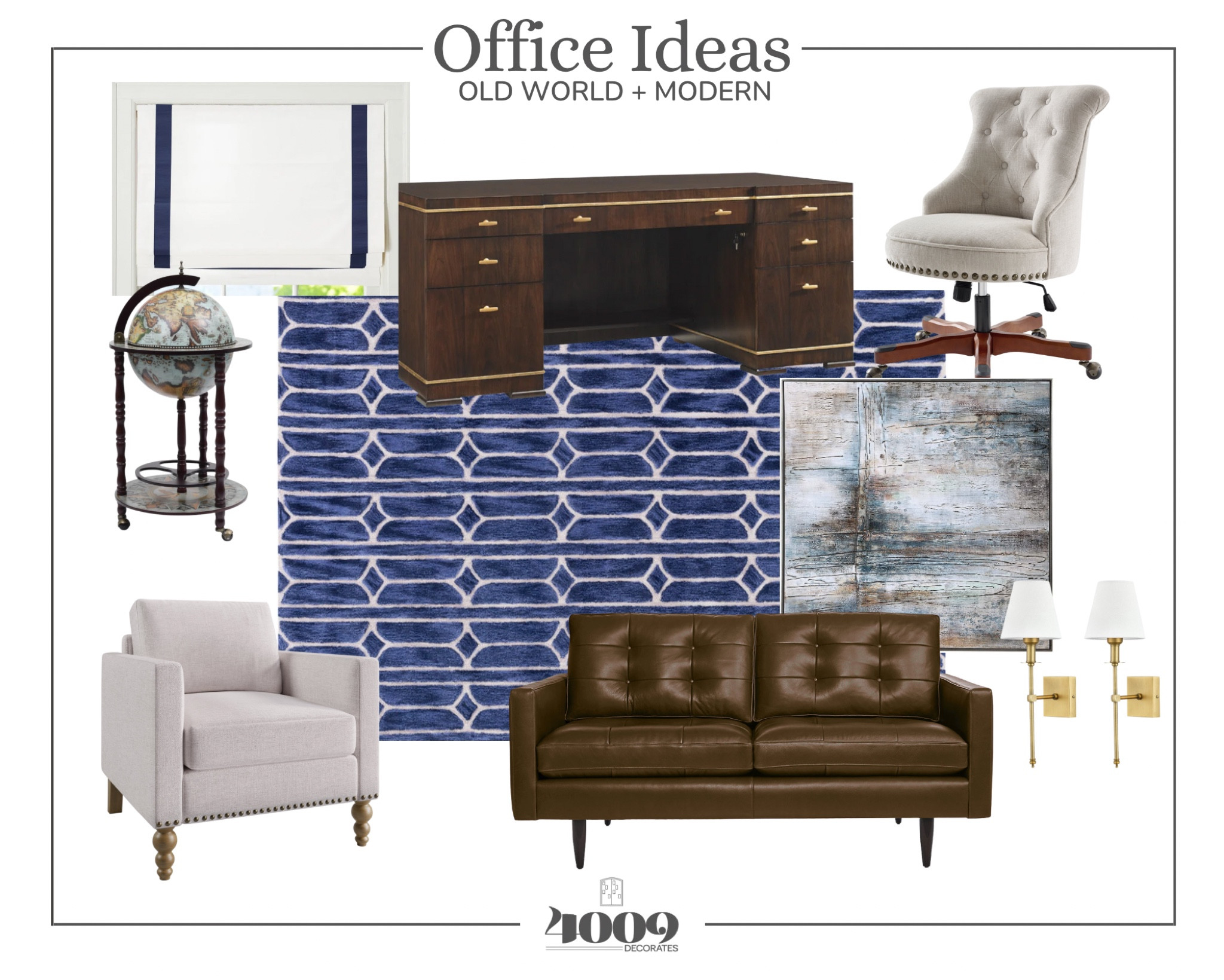 WFH office inspo. Masculine office. 
Office design inspo. 
Modern & Old World/vintage

#LTKFind #LTKhome
