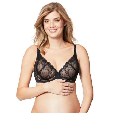 Cake Maternity Truffles Nursing Lace Bra for Breastfeeding Sexy Maternity Bra Black 34DD UK/ 34E US | Walmart (US)