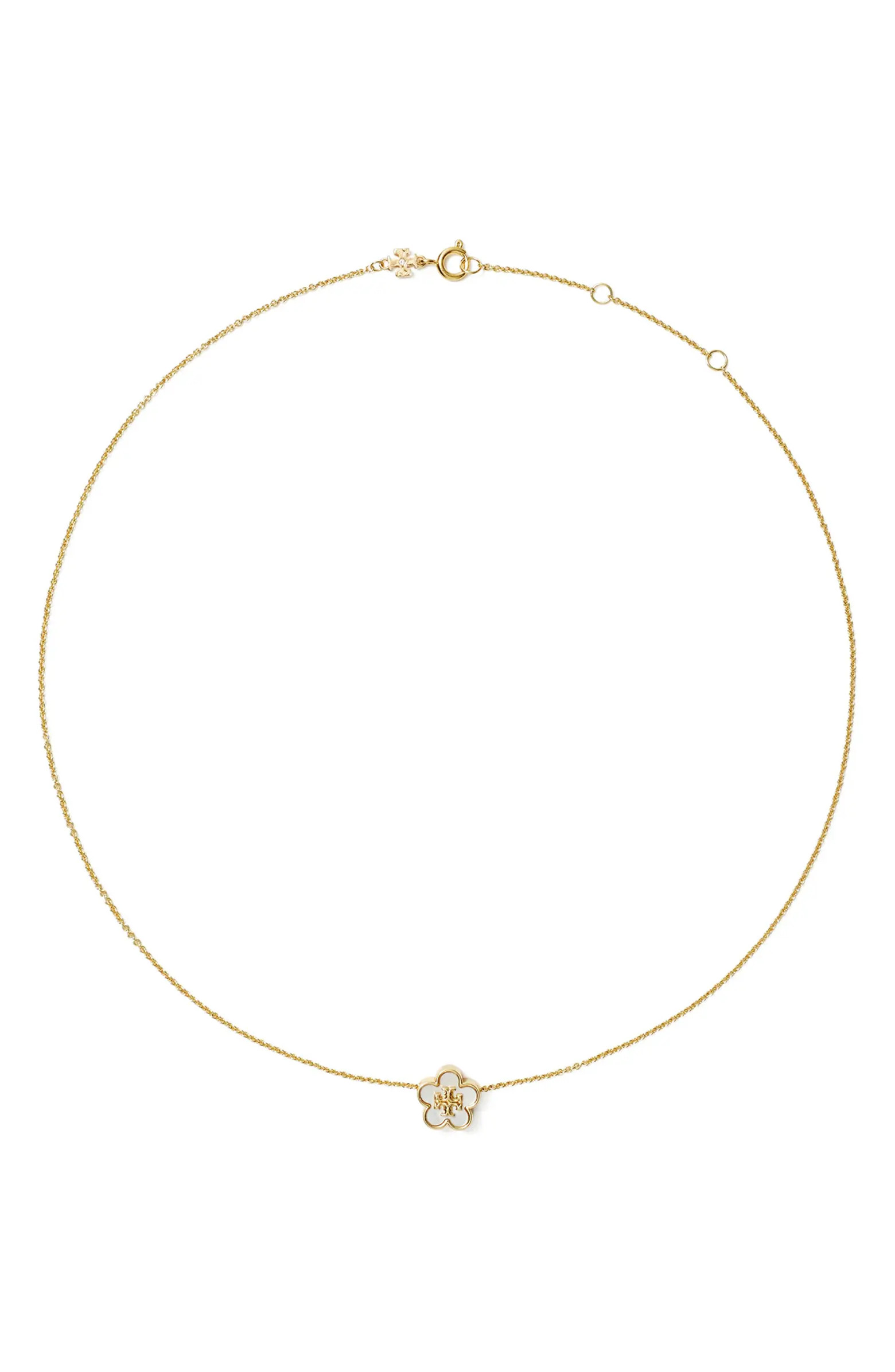 Forget Me Not Mother of Pearl Pendant Necklace | Nordstrom