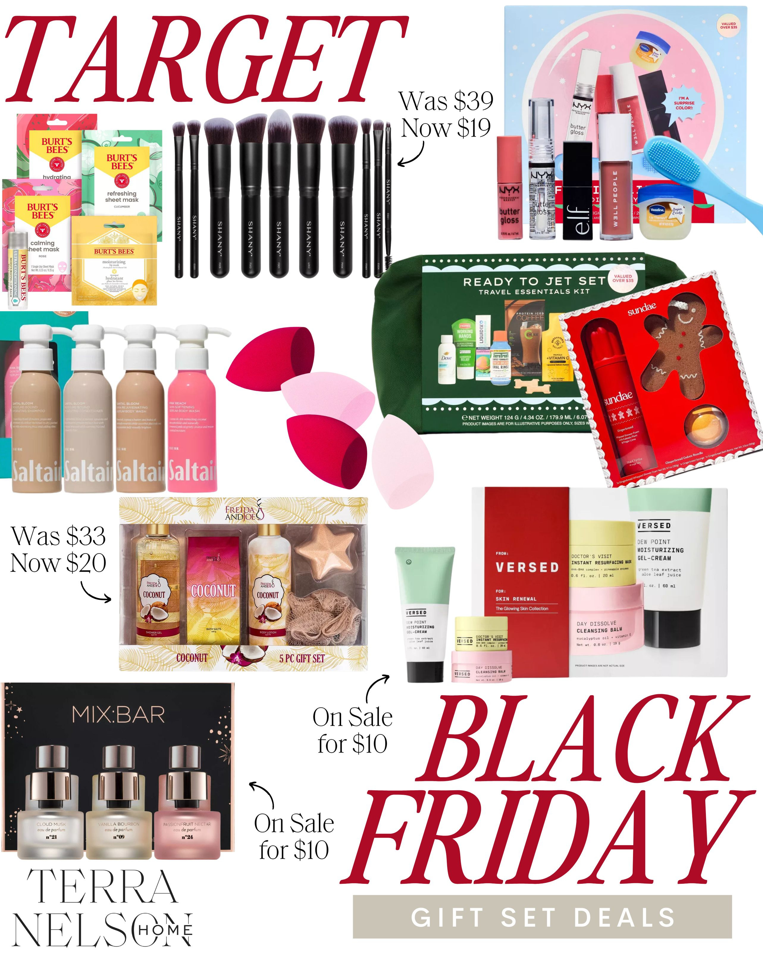 50% off Beauty Gift Sets during Target's Black Friday Sale!
Target Black Friday Deals / Target Black Friday Sale / Stocking Stuffers for Her / Beauty Minis / Skincare Essentials / Jewelry Finds / Cozy Socks / Lip Balms / Scented Candles / Hair Accessories / Travel-Sized Perfumes / Face Masks / Bath Bombs / Nail Care Kits / Small Gadgets / Mini Makeup / Hand Creams / Fun Keychains / Portable Chargers / Tea & Coffee Samples / Scrunchies & Hair Clips / Compact Mirrors / Wellness Snacks / Small Notebooks / Essential Oils / Cute Phone Accessories / Reusable Tote Bags 

 #LTKCyberWeek #LTKHoliday #LTKSaleAlert