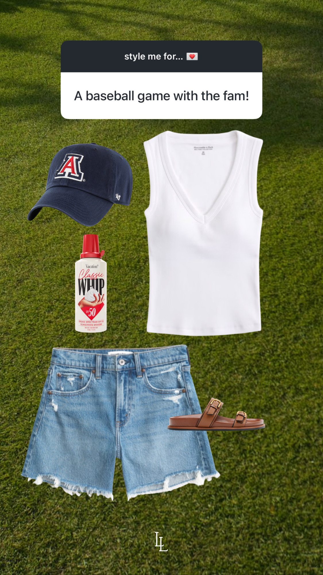 style inspo for a baseball game with the fam! Abercrombie is perfect for finding everyday basics. I love their shorts!  

 #LTKdayinmylife #LTKootd