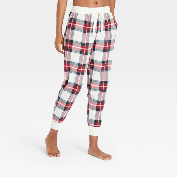 Women's Perfectly Cozy Flannel Plaid Jogger Pajama Pants - Stars Above™ | Target