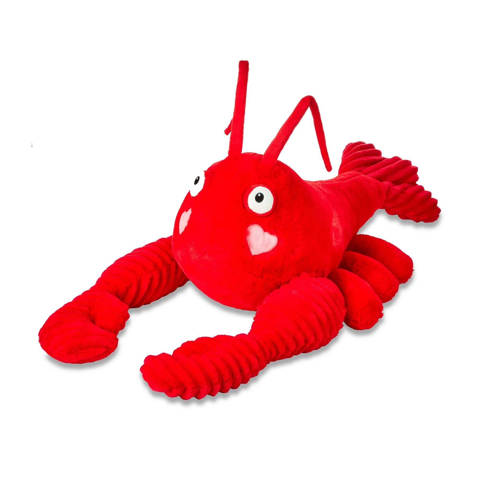 Valentine's Day 8.5in Red Large Fluffy Floppy Pal Plush Toy for Adult, Lobster, by Way To Celebra... | Walmart (US)