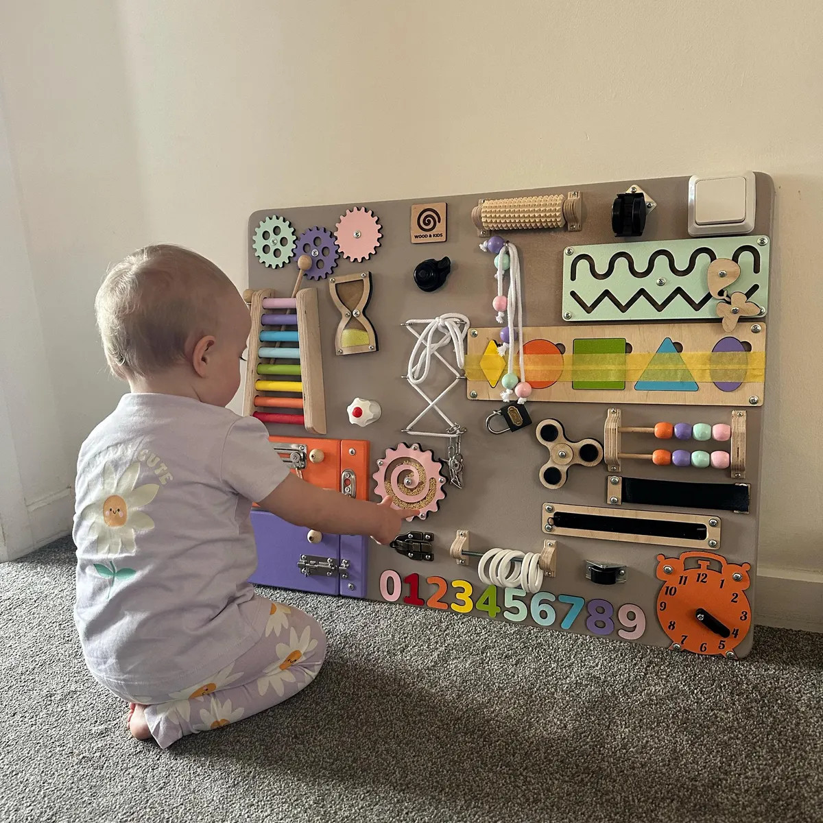 Montessori Busy Board, Children Toys, Activity Toddler Busy Board, Best Busy Board, Activity Mont... | Etsy (US)