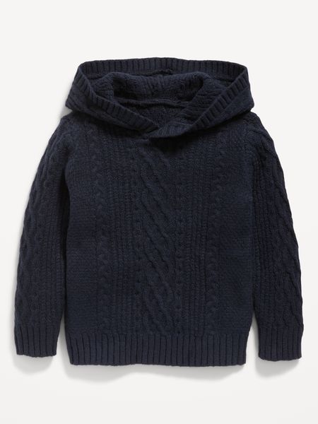SoSoft Long-Sleeve Cable-Knit Hoodie for Toddler Boys | Old Navy (US)