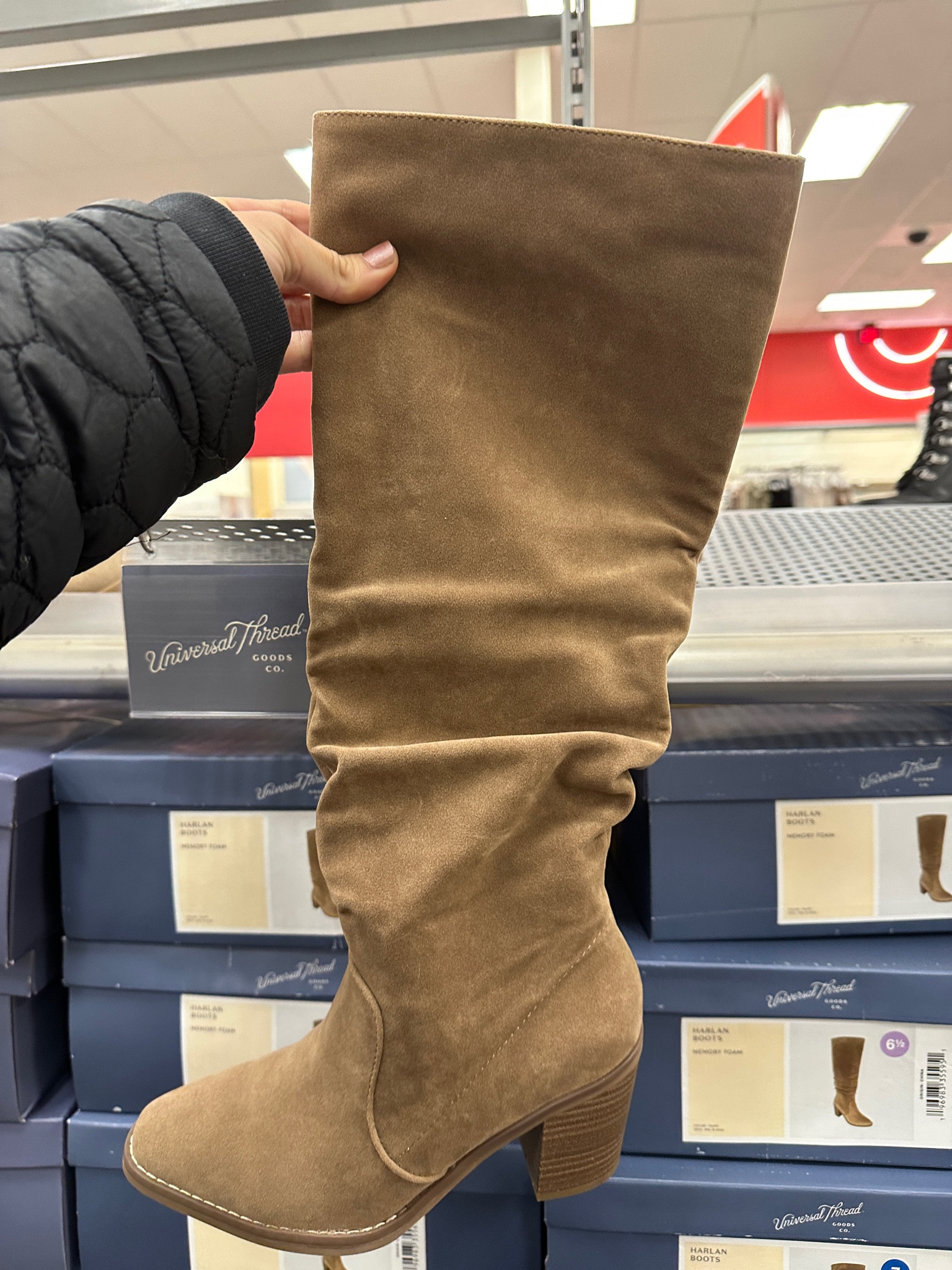 Target fall boots. Knee high scrunch boots have a western style flare and are so cute. I have last years version and wear them a ton! Great fall and winter boot! Brown boots. Tall boots. 

#LTKshoecrush #LTKSeasonal #LTKfindsunder50