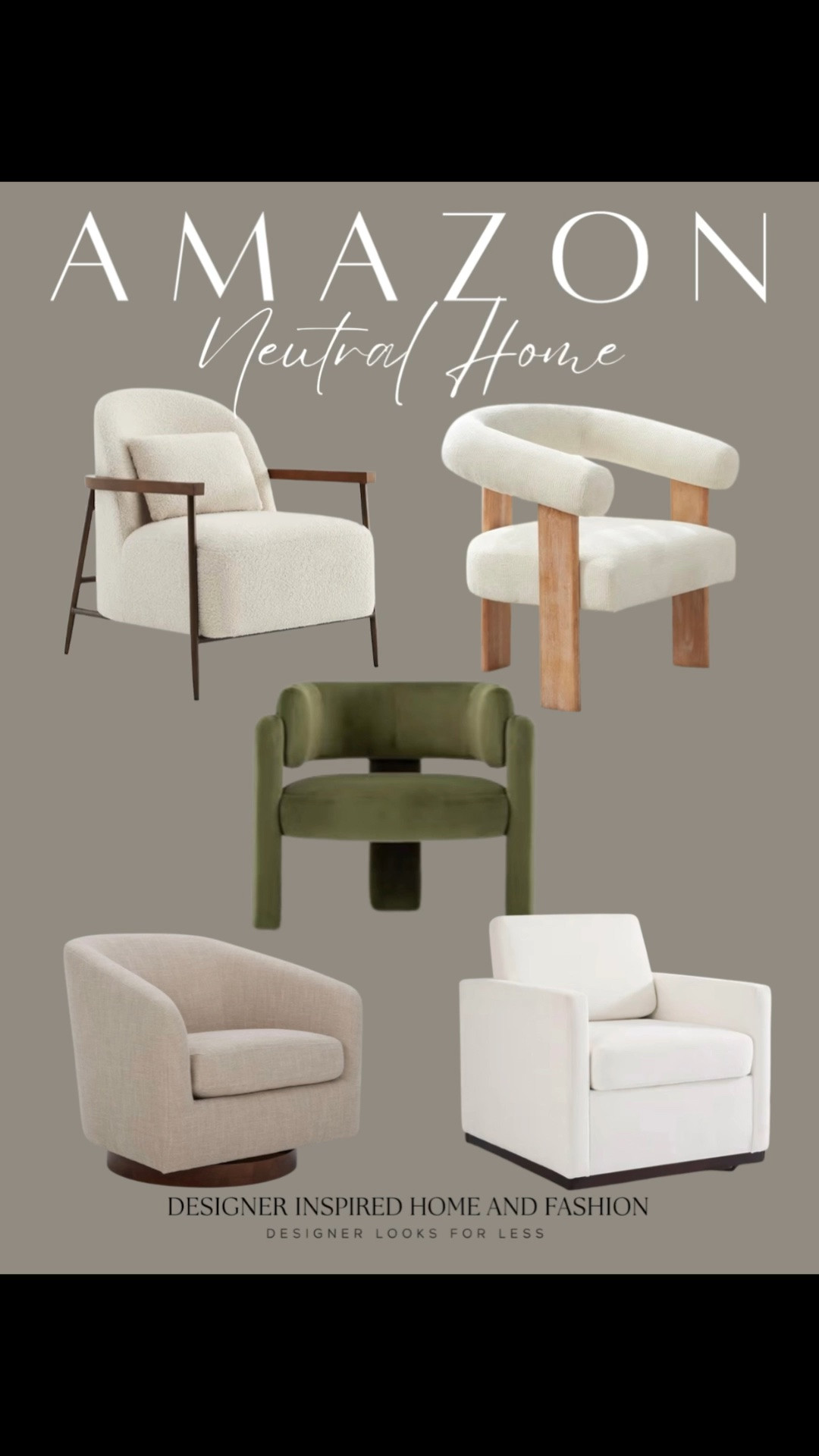 Amazon neutral accent chairs

#LTKHome