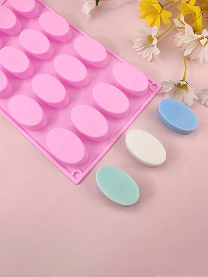 1 Pezzo 16-cavità Ovale Stampo In Silicone Per Sapone Fatto A Mano | SHEIN