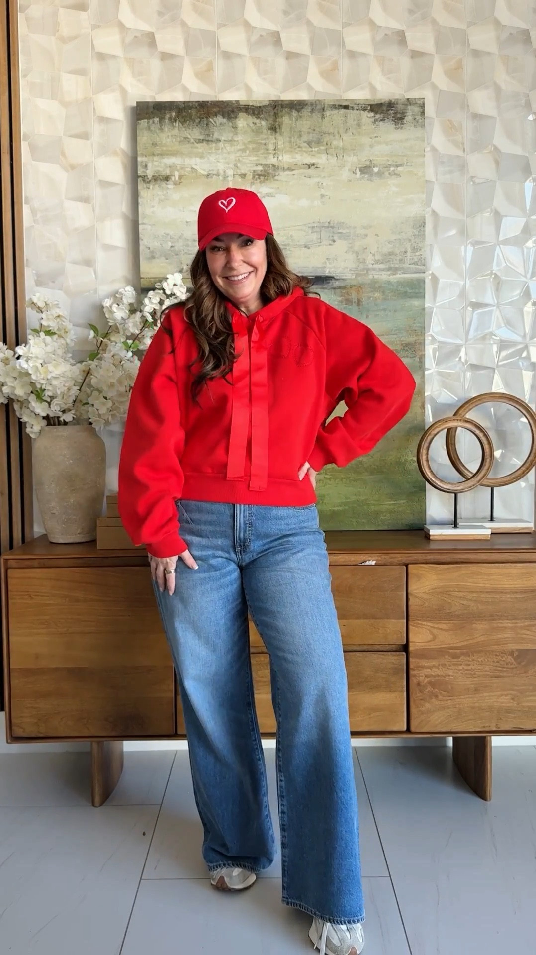 Valentines Casual Outfit perfect for class parties or Galentines party | Wearing sweatshirt tts, L // Jeans tts, 12 

 

#LTKValentine #LTKOver40 #LTKMidsize