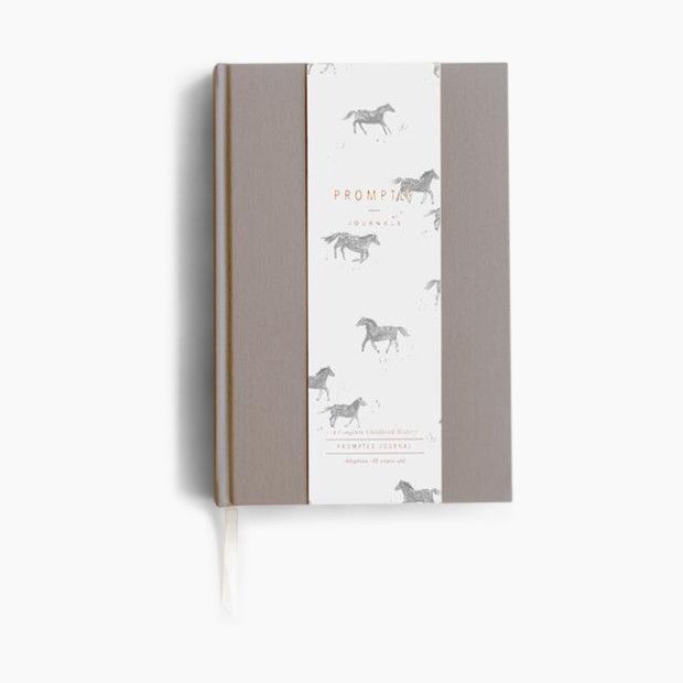 Promptly Adoption History Journal in Grey | Babylist