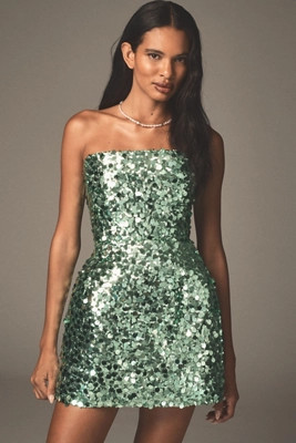 Bronx and Banco Maraya Strapless Sequin Mini Dress | Anthropologie (US)