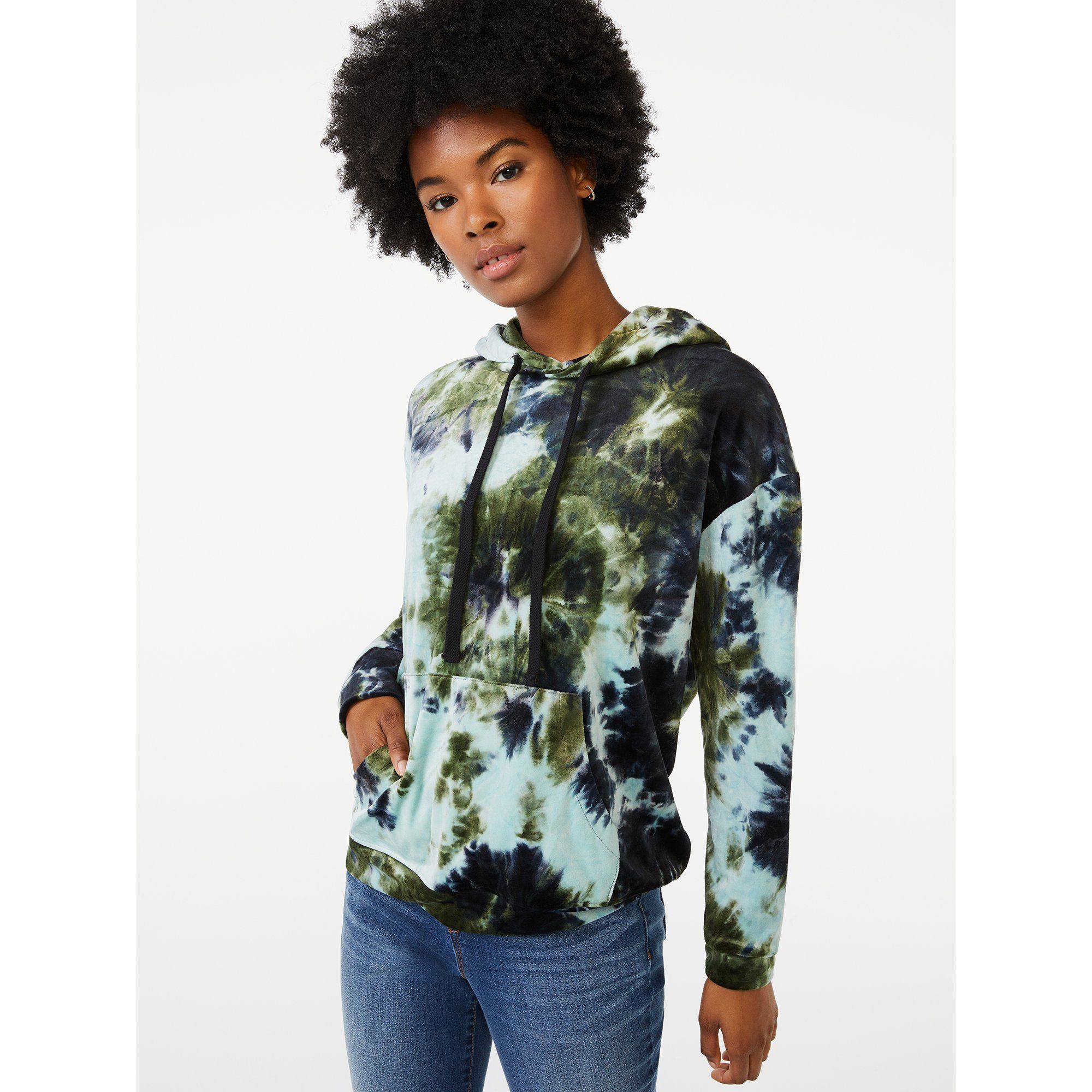 Scoop Women's Velour Sweatshirt | Walmart (US)