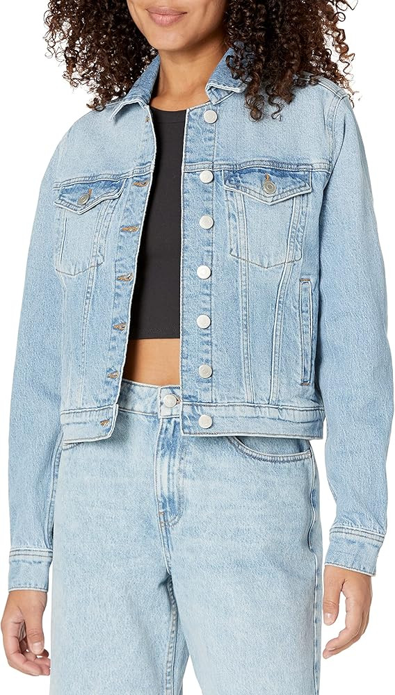 The Drop Women's Jai Cropped Denim Jacket | Amazon (US)