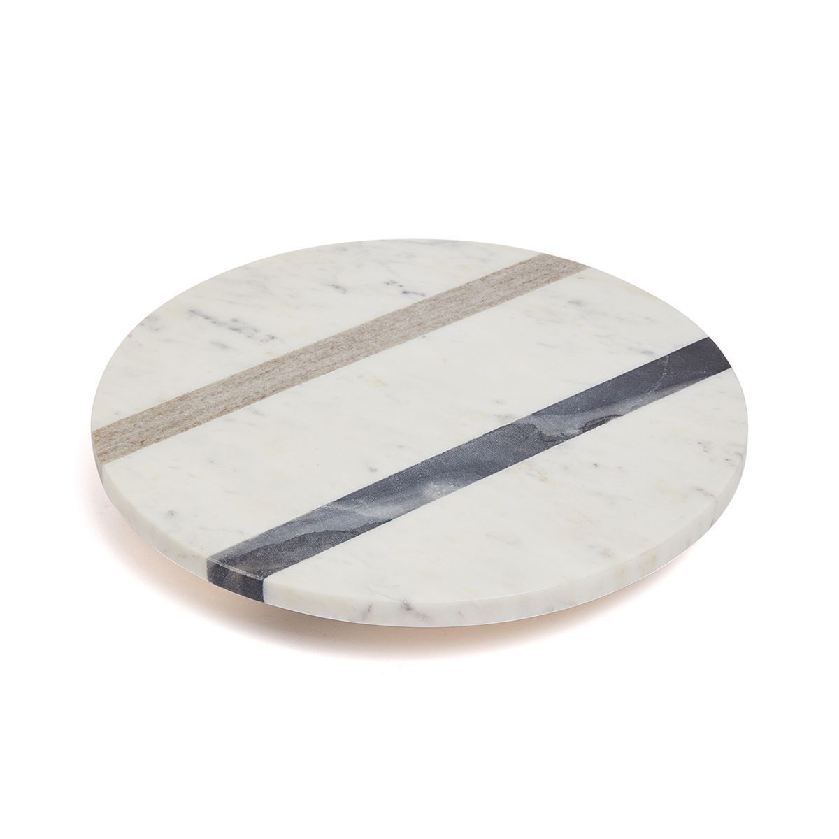 Lexi Home 12 in. Single Tier Marble Lazy Susan - White | Target