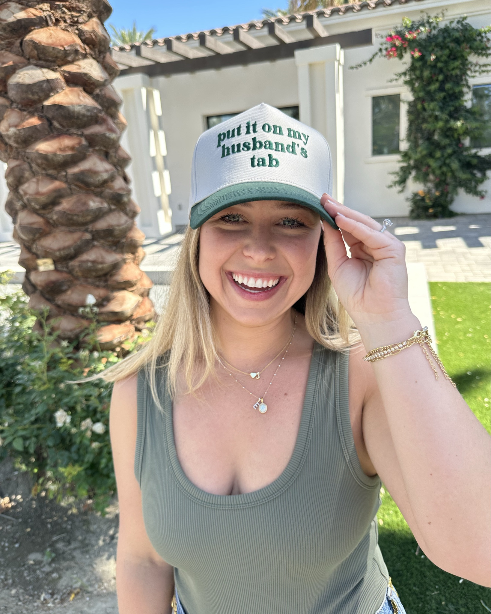 Perfect hat for festival season or for a married / soon to be married woman 💍🤠😆 I got so many compliments on this “Put it on my husband’s tab” hat at Stagecoach. 

#LTKFestival #LTKBeauty #LTKootd