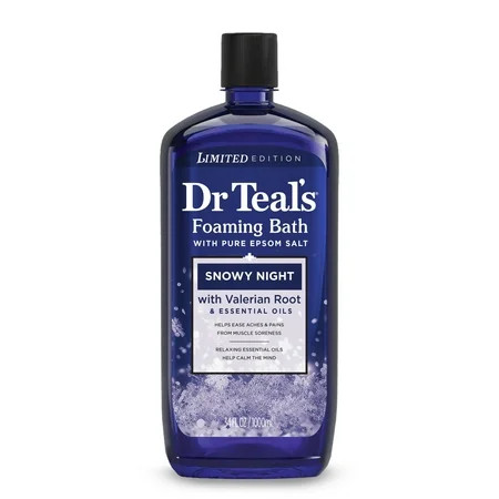 Dr Teal's Foaming Bath with Pure Epsom Salt, Snowy Night, 34 fl oz | Walmart (US)