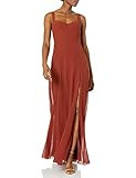 Jenny Yoo Women's Harris Sweetheart Neckline A Line Chiffon Dress, Rust, 14 | Amazon (US)