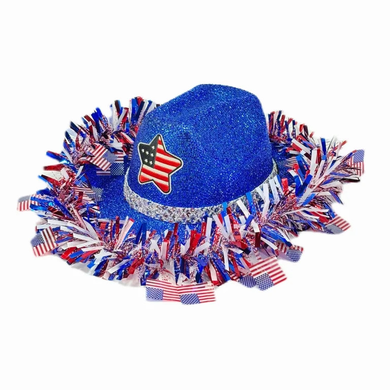 qolami American Flag Cowboy Hat, Vintage Cowgirl Hat, Independence Day Denim Hat With Red White A... | Walmart (US)