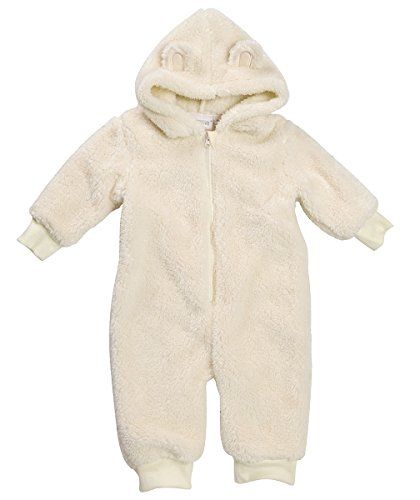 BABYTOWN Unisex Newborn Infant Hooded Snuggle Fleece Onesie Sleepsuit Ages 0-12m | Amazon (US)