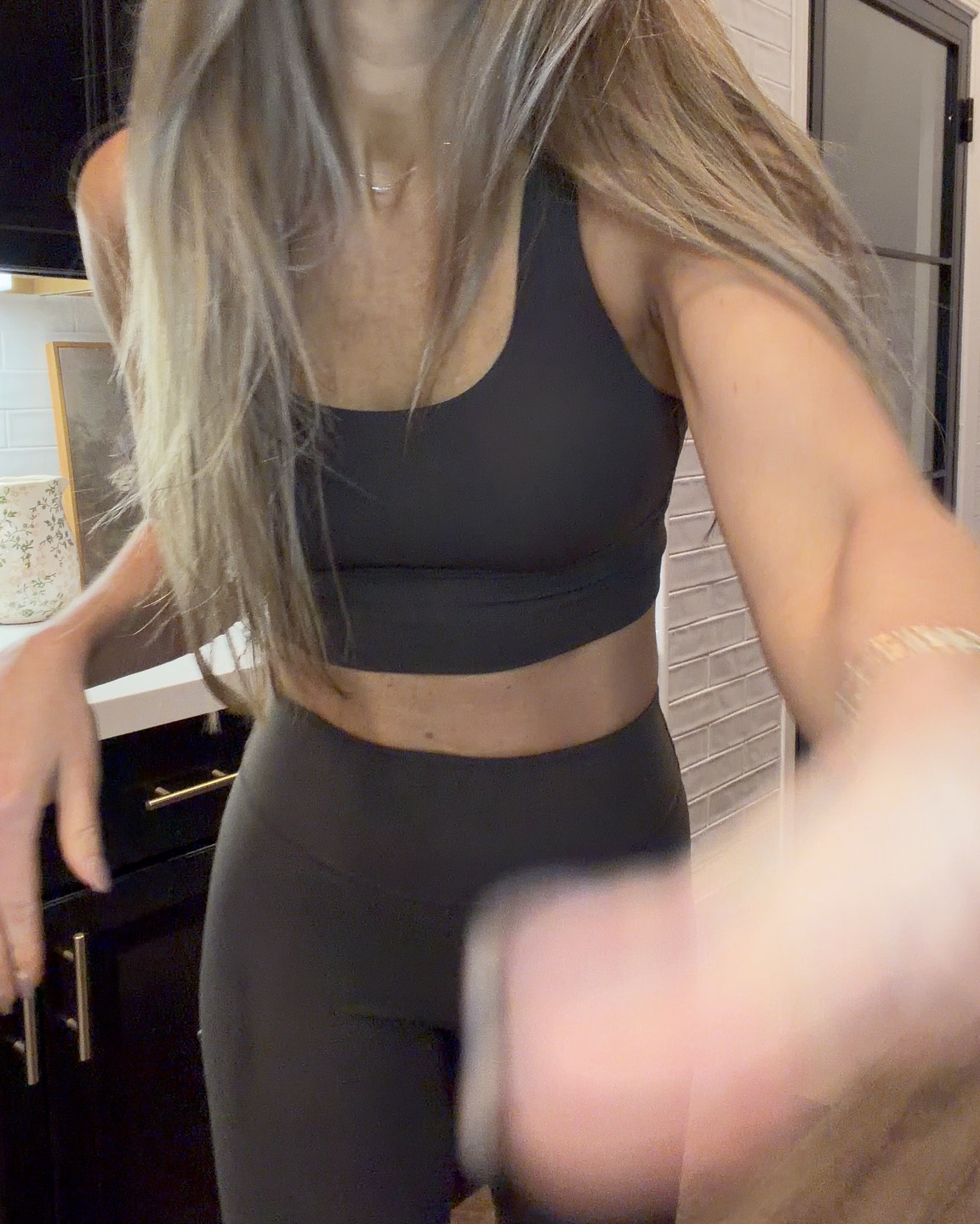 Amazon workout outfit of the day. Sports bra size small. Seamless front workout leggings size small. My weighted vest is 6 pounds. My most frequently used kettlebell weight is 20 pounds. Linking all my at home workout equipment from Amazon.

#LTKfitnessgoals #LTKmorningroutine #LTKselfcare