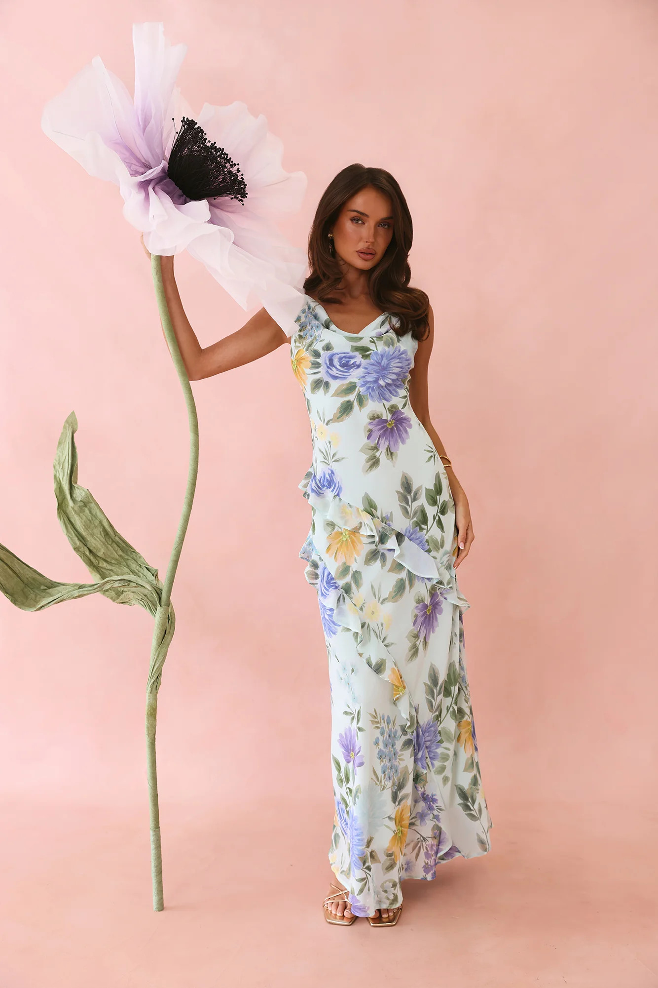 Petals Unfold Maxi Dress Print | Hello Molly (US)