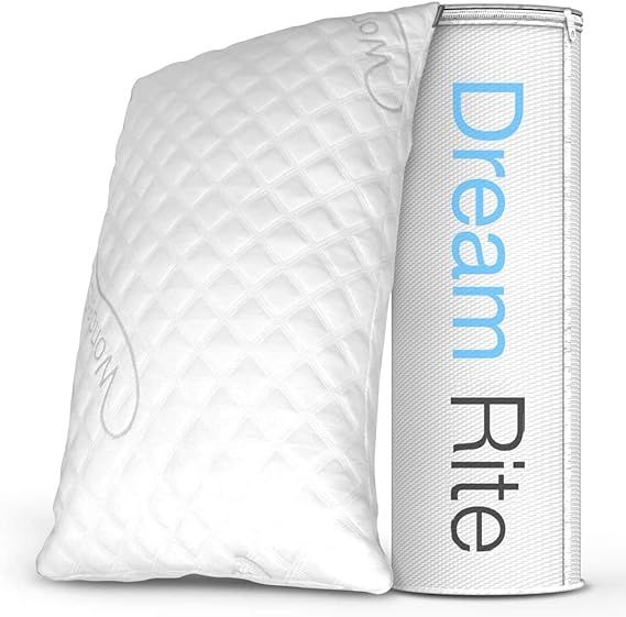 WonderSleep Dream Rite Shredded Memory Foam Pillow Series Luxury Adjustable Loft Home Pillow Hote... | Amazon (US)