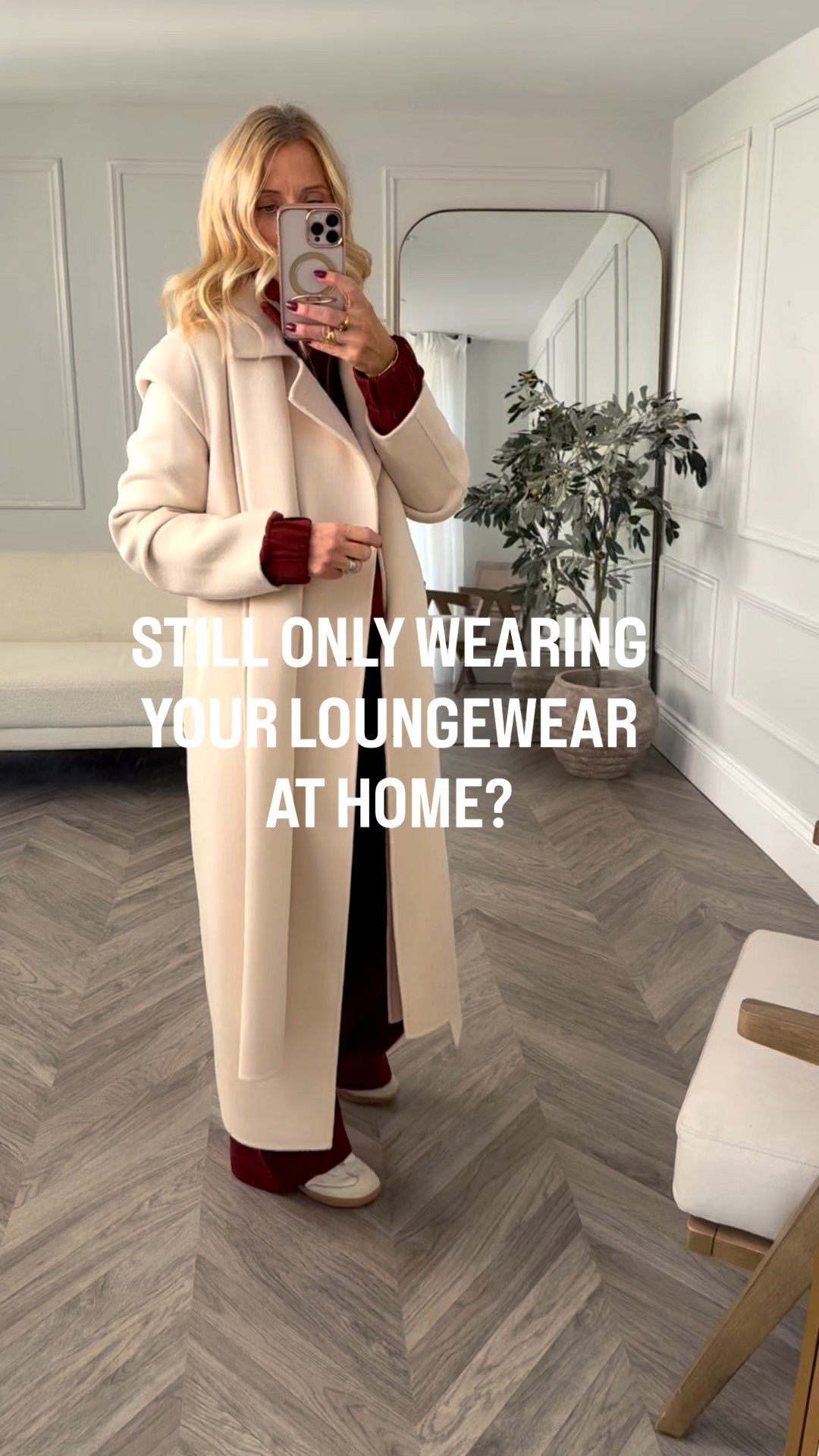 Still keeping your loungewear for home use only?! 

✔ Go for a co-ordinated set
Matching top and bottom instantly looks more put-together. The eye reads it as an outfit, not something you’ve just thrown on.

✔ Add a long coat
This is the piece that does the work. It adds structure, length, and contrast — making loungewear feel smart enough for coffee, travel, or the school run.

✔ Mix high with low
High street basics paired with one elevated piece. Style is about balance, not budget.

✔ Don’t forget the jewellery ✨
This is the step most people skip. Jewellery pulls everything together and stops the outfit looking like homewear. These finishing touches are what make it feel styled.

Save this for the days you want maximum style, minimum effort.

#LTKstyletip #LTKwinter #LTKuk