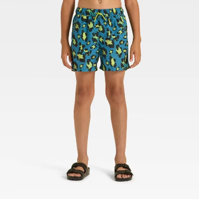 Boys' Cheetah Printed Trunks - art class™ Navy Blue L | Target