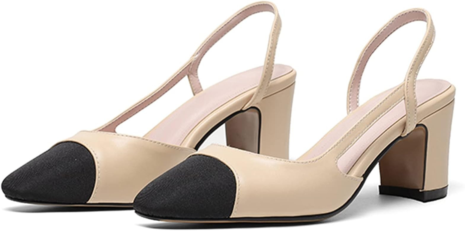 MIRAAZZURRA Women Sling Back Pumps | Amazon (US)