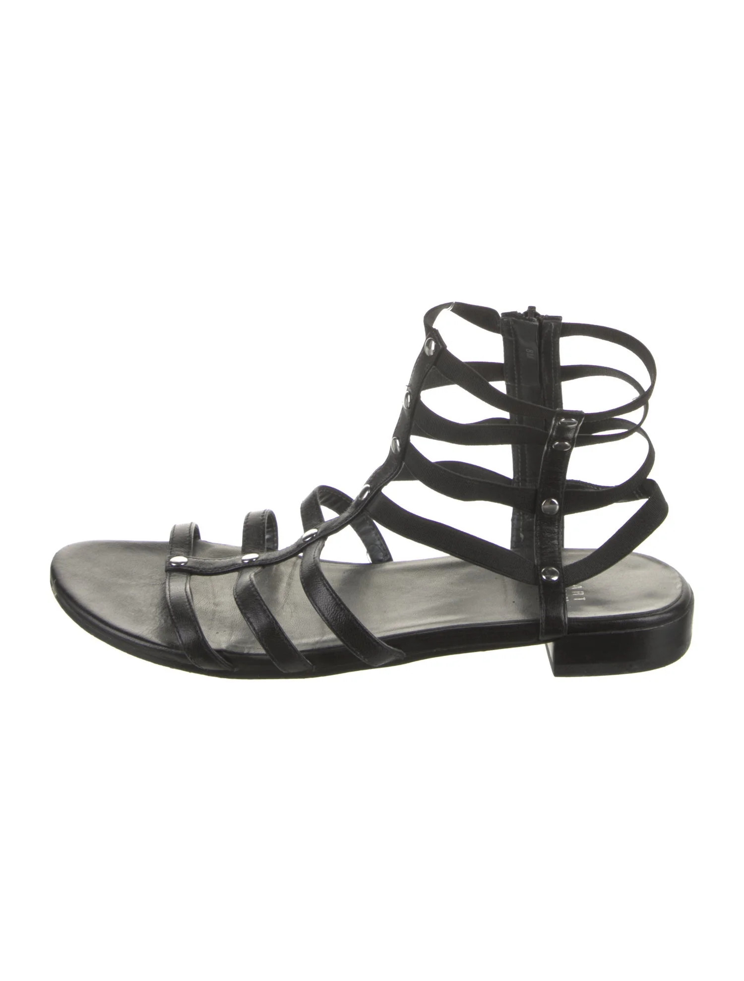 Leather Studded Accents Gladiator Sandals | The RealReal