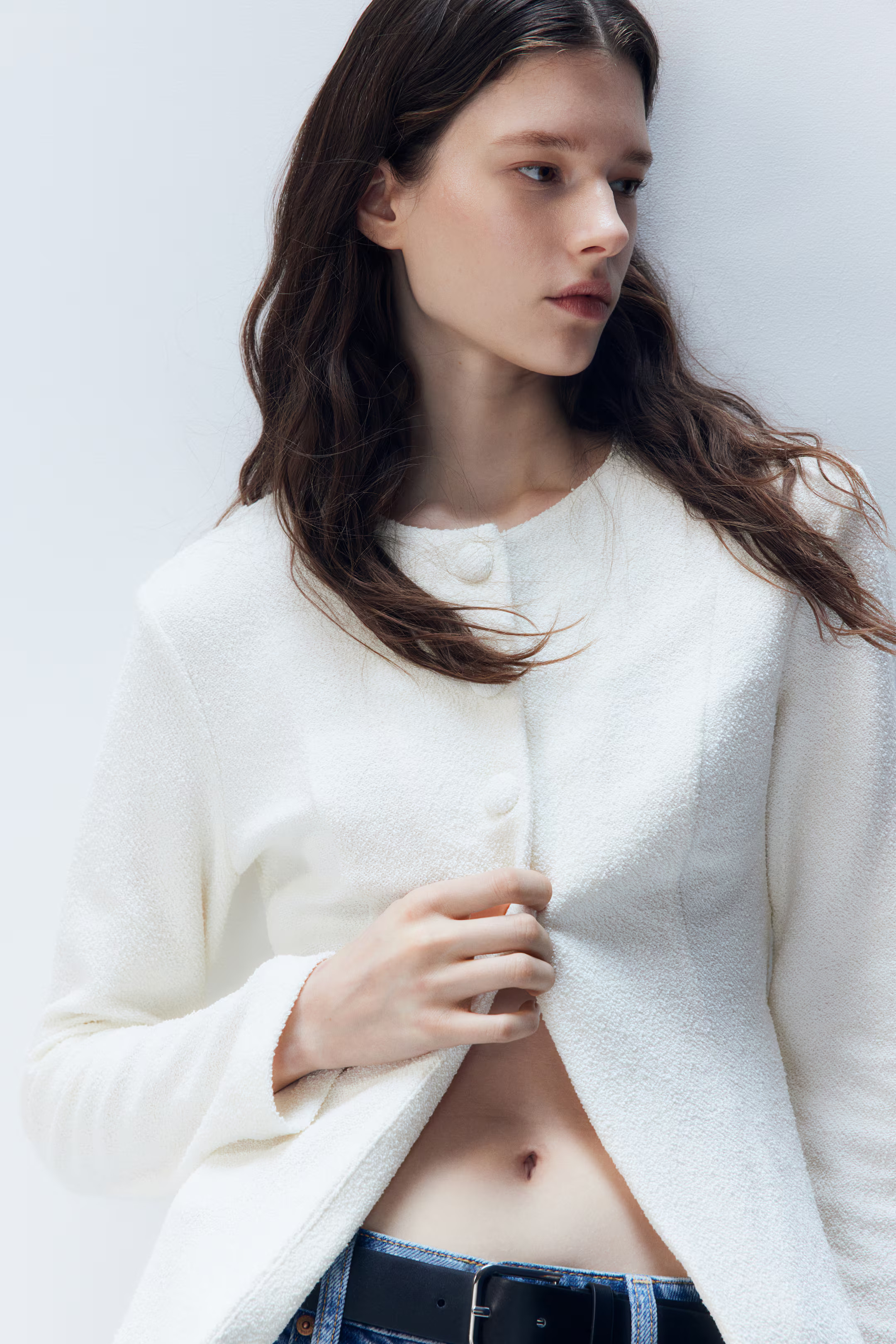 Waisted cardigan - Black - Ladies | H&M GB | H&M (UK, MY, IN, SG, PH, TW, HK)