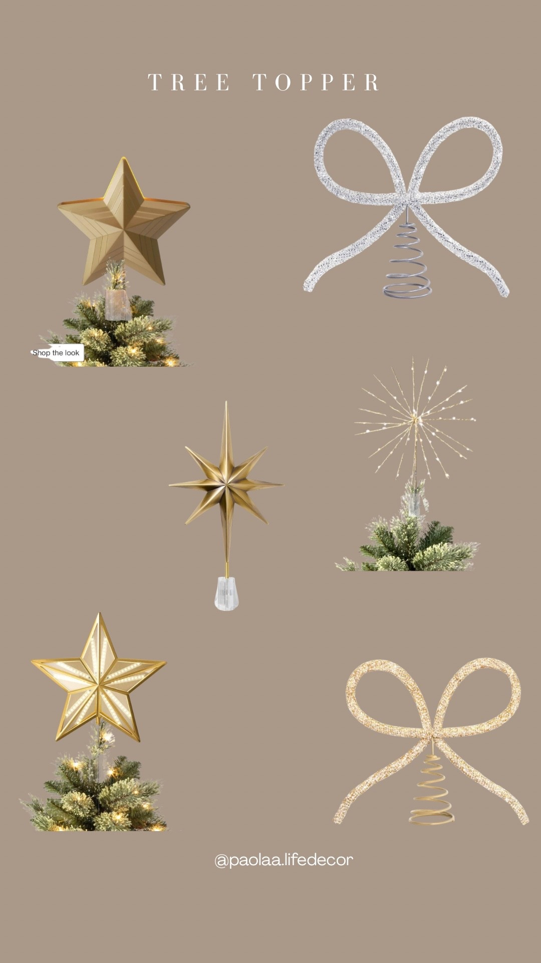 Tree topper 

#LTKSeasonal