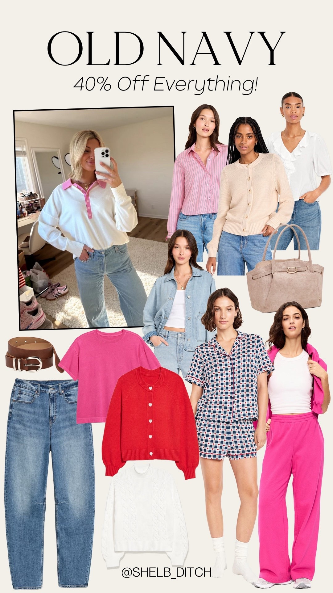 40% off everything at old navy! Old navy new arrivals. Old navy spring style. Old navy winter style. Valentine’s Day pajama set. Pink boxy tee. Spring sweater. Trendy barrel jeans. Look for less style  

#LTKSeasonal #LTKSaleAlert #LTKFindsUnder100