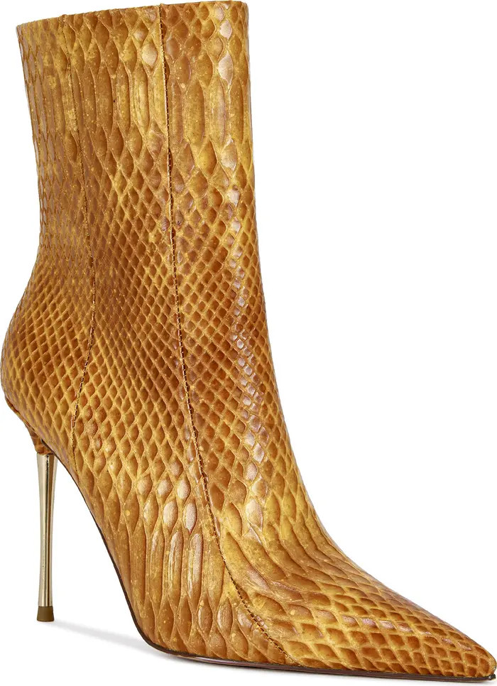 Calean Snakeskin Embossed Bootie (Women) | Nordstrom