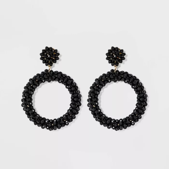 SUGARFIX by BaubleBar Lustrous Beaded Hoop Earrings | Target