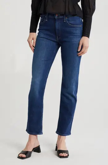MOTHER Rider Mid Rise Flood Ankle Straight Leg Jeans | Nordstromrack | Nordstrom Rack