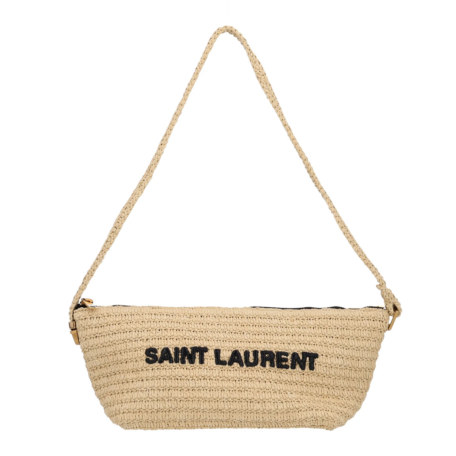 Saint Laurent Raffia Le Crossbody Naturel 1965109 | FASHIONPHILE (US)